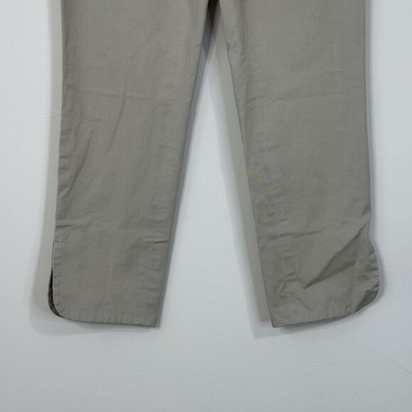 Lafayette 148 Stanlon Cropped Pants Size 4 Beige Pull On Tapered - Picture 4 of 10